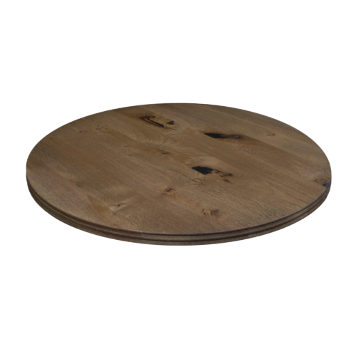 Character Oak top with black oiled finish and fluted profile edge